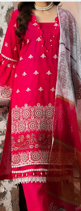 Pink Punch – Festive Lawn 3-Piece - Image 2