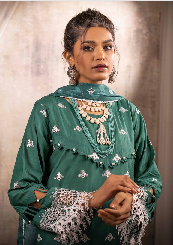 Teal Green-Fancy Suit