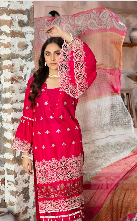 Pink Punch – Festive Lawn 3-Piece