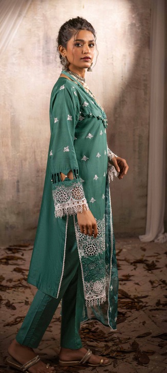 Teal Green-Fancy Suit - Image 3