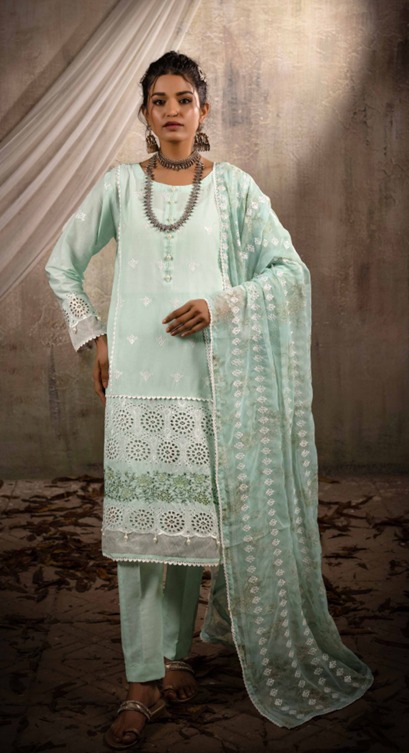 Fancy lawn 3pcs - Image 3