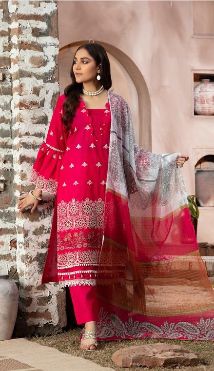 Pink Punch – Festive Lawn 3-Piece - Image 4