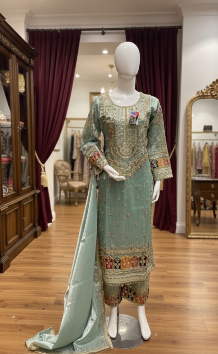 Sahar Mirror Silk Elegance