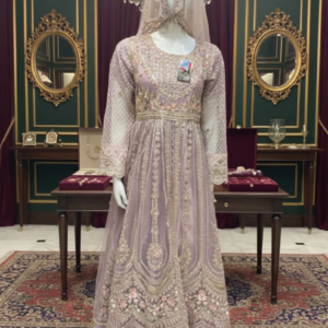 Noor-e-Lilac Anarkali Luxe