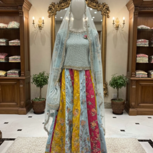 Royal Multicolor Rao Silk Lehenga