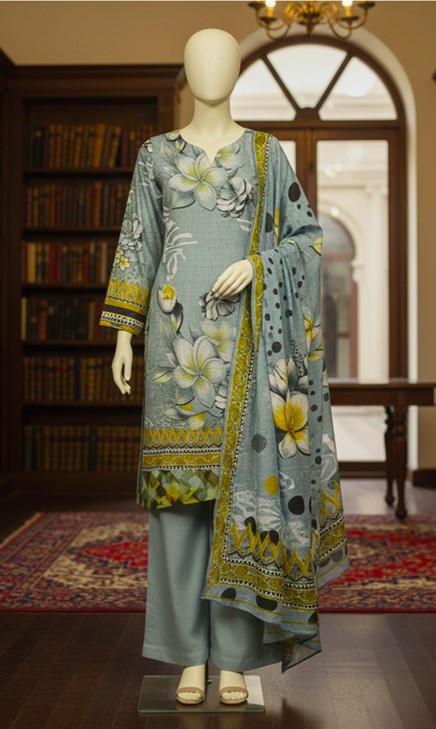 Digital Lawn Suit with Printed Dupatta