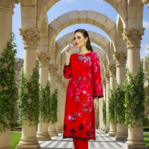 Digital Lawn Suit with Printed Lawn Dupatta – Bana Dora