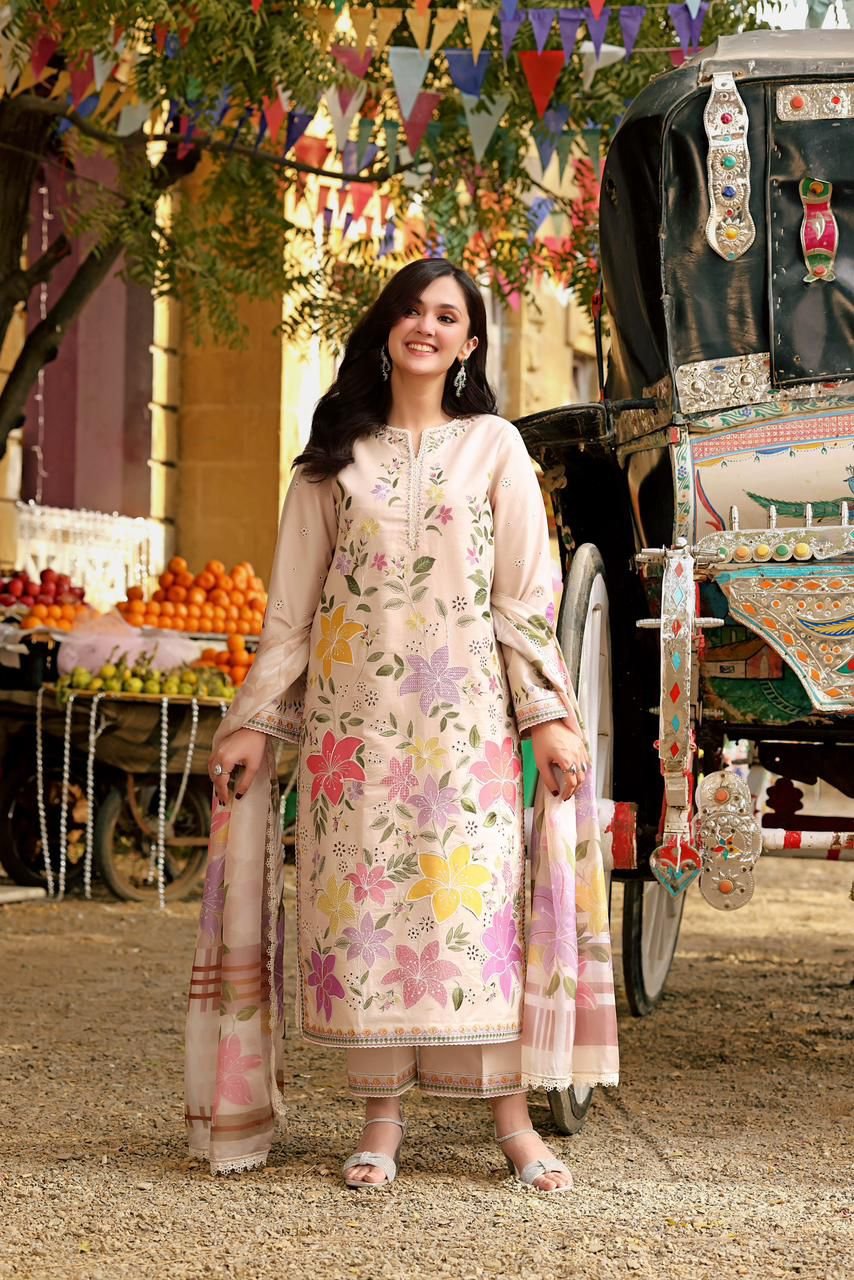 Summer Bloom Luxury Lawn 3-pcs