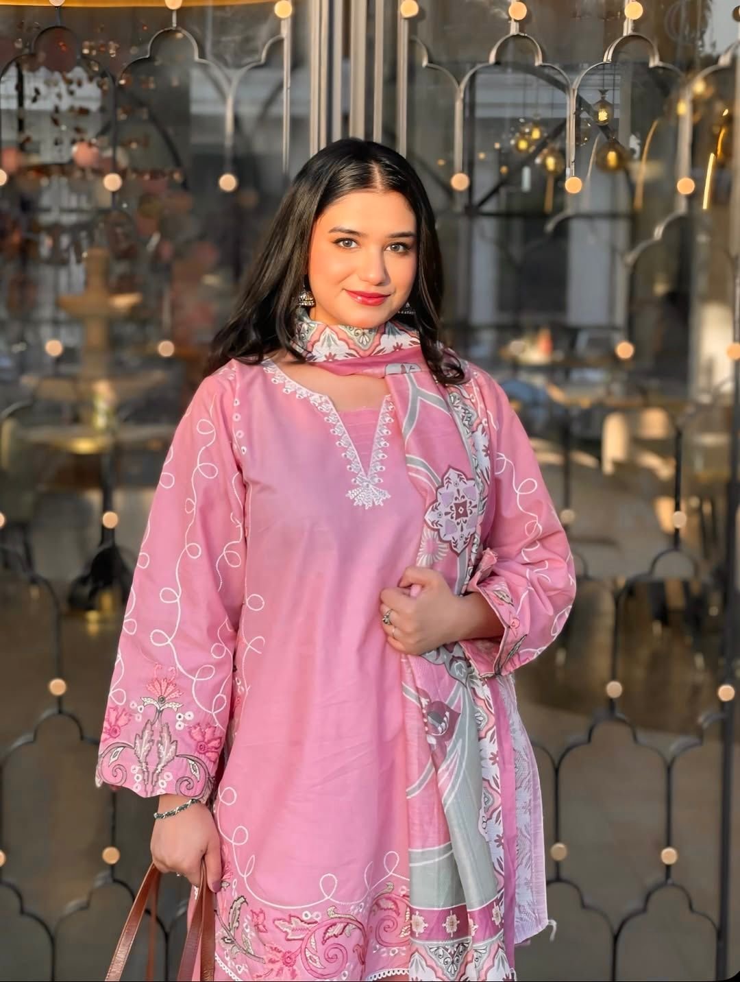 Rosy Grace Embroidered 3-Piece Suit - Image 2