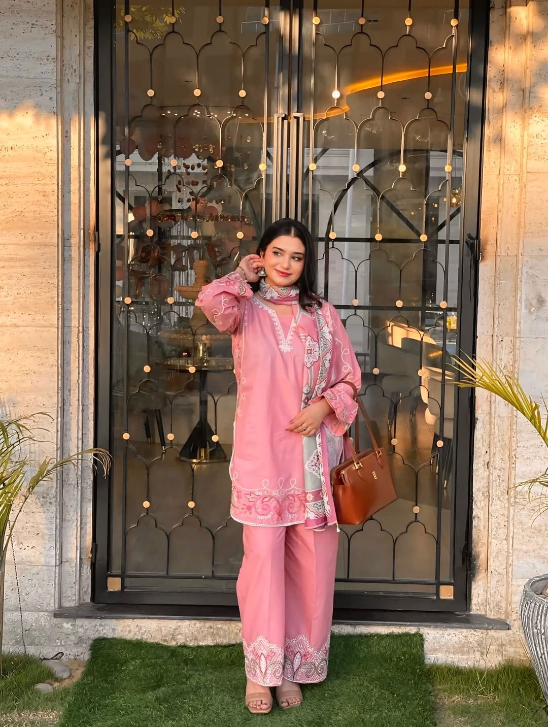 Rosy Grace Embroidered 3-Piece Suit - Image 4