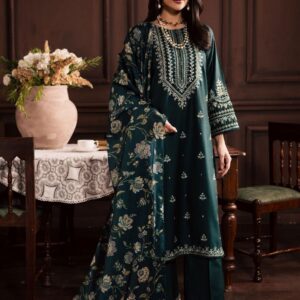 Emerald Blossom – Luxury Heritage Embroidered & Floral Print Suit